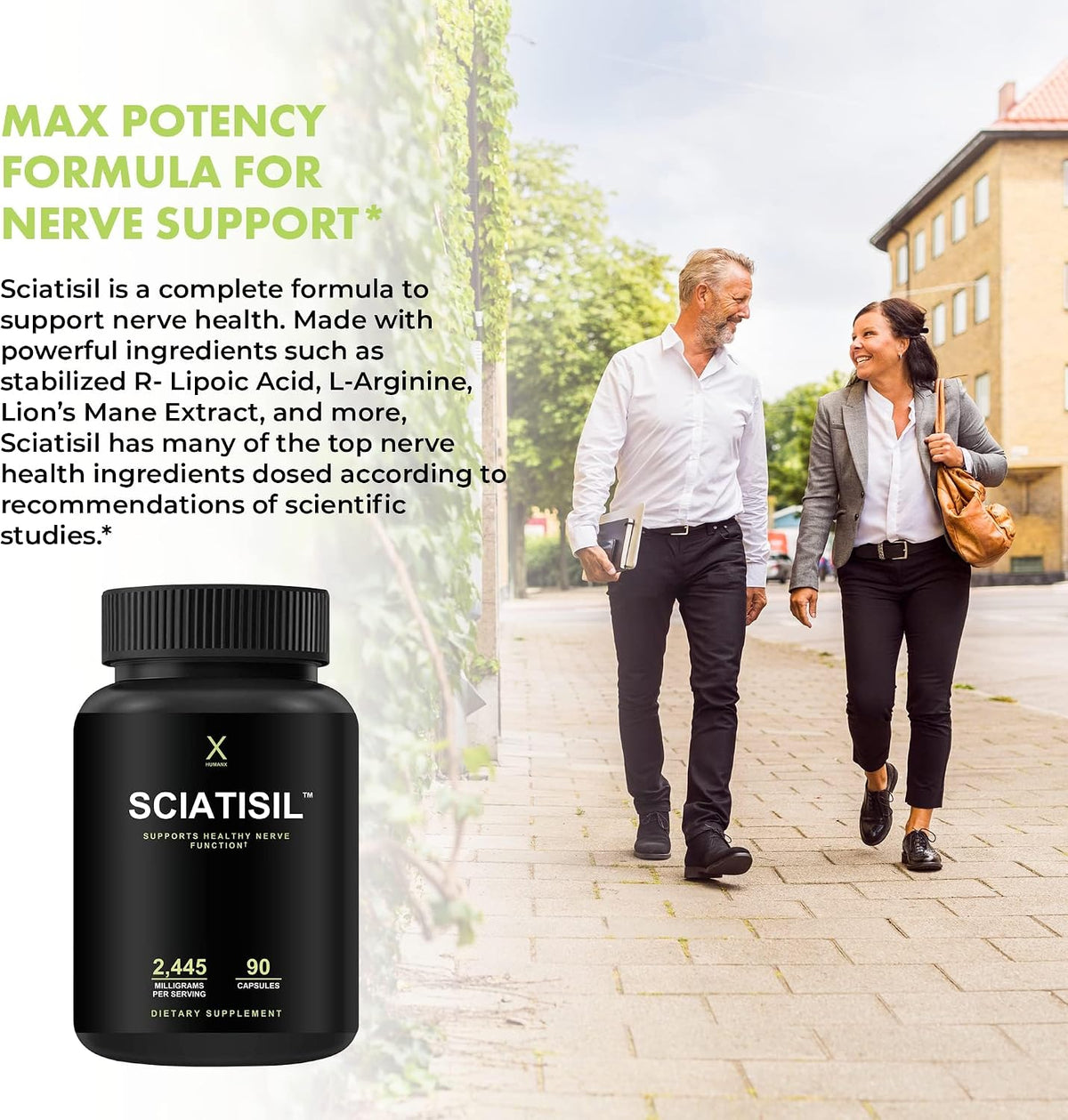 HUMANX Sciatica Focused Formula – Nerve – Exceptional Quality: Every batch is third-party tested for purity and – Image 4