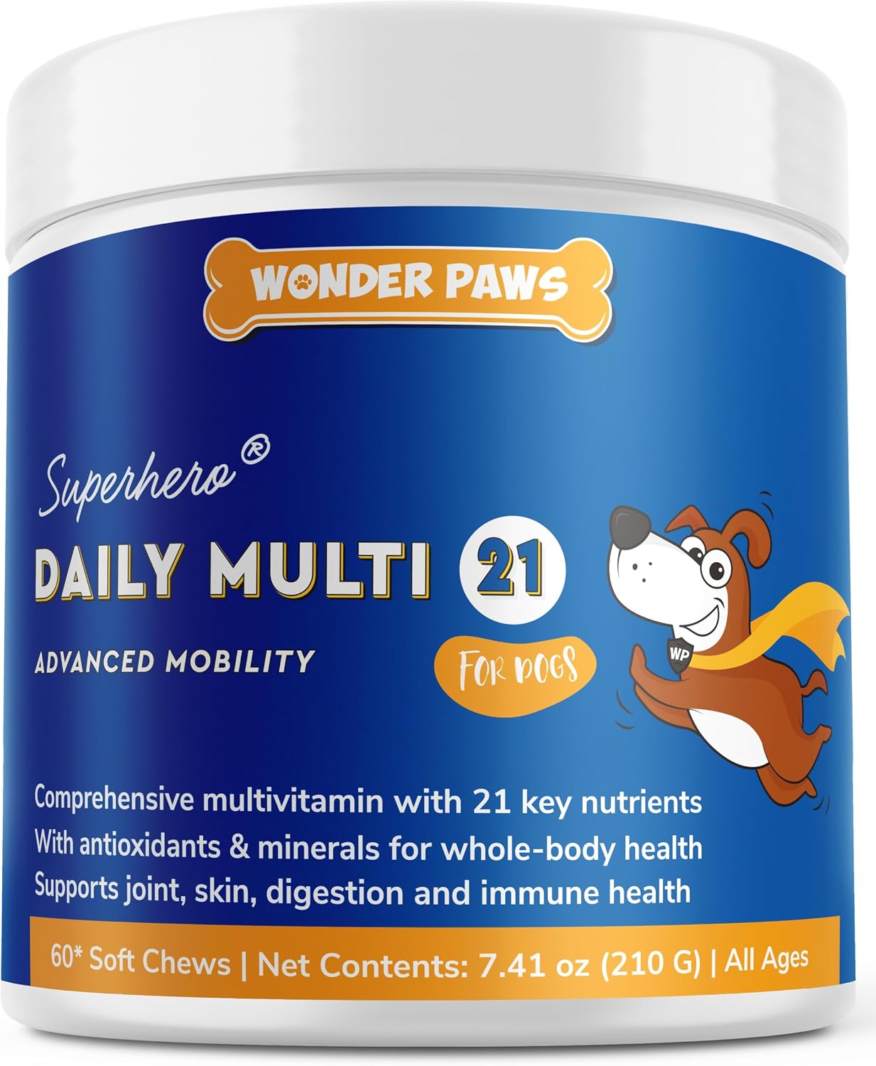 Wonder Paws Premium Multivitamin for Dogs - 21-in-1 Daily Multivitamin Chews (60 Chews) - görsel 1