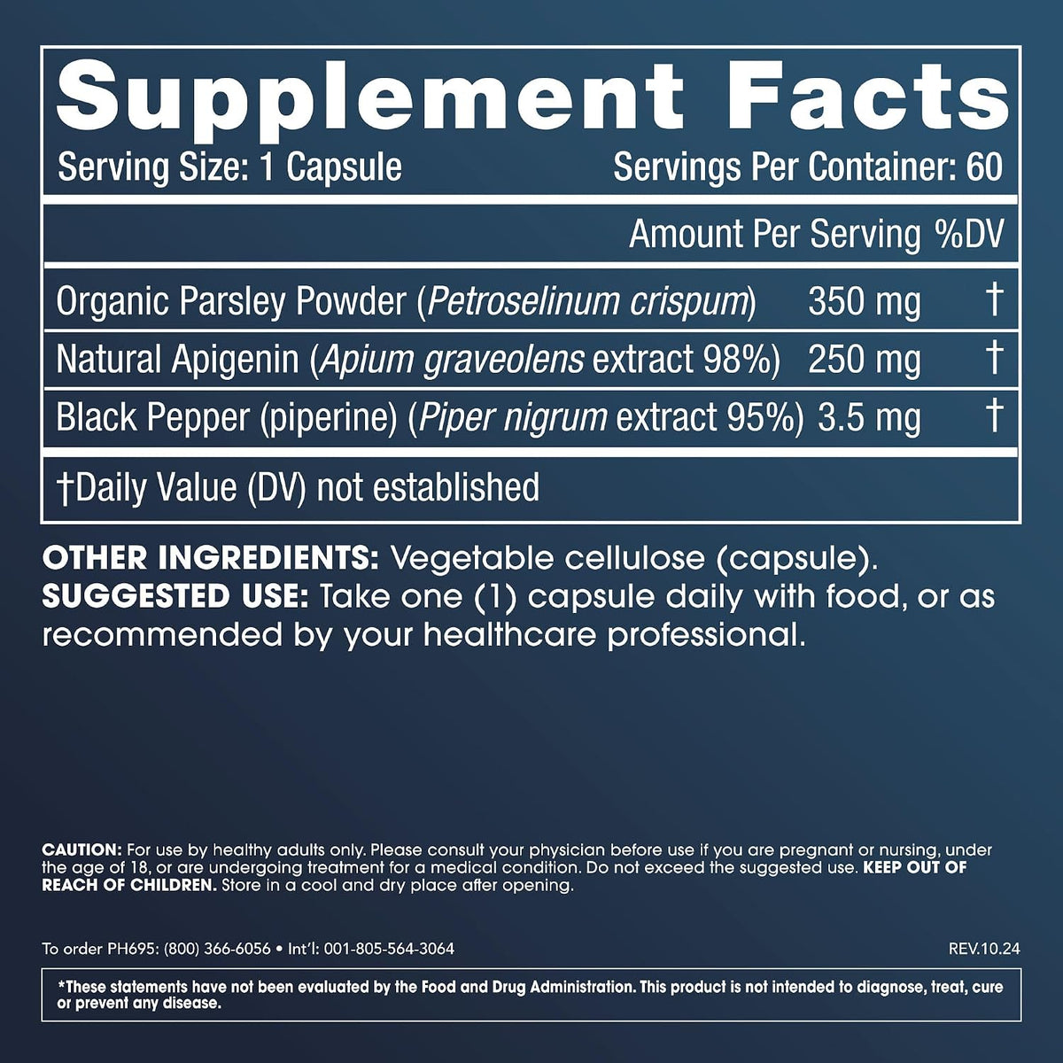 ProHealth Full Spectrum Apigenin Plus | 60 – Antioxidant Protection: As a broad-spectrum flavonoid, apigenin helps – Image 2