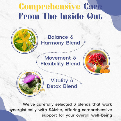 800 mg SAM-e Supplement for Brain, Mood, – 5-HTP: A natural precursor to serotonin, supporting mood and sleep – Image 3
