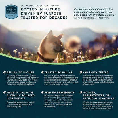 Tranquillity Blend - Organic Valerian Root Calming Drops for Dogs and Cats