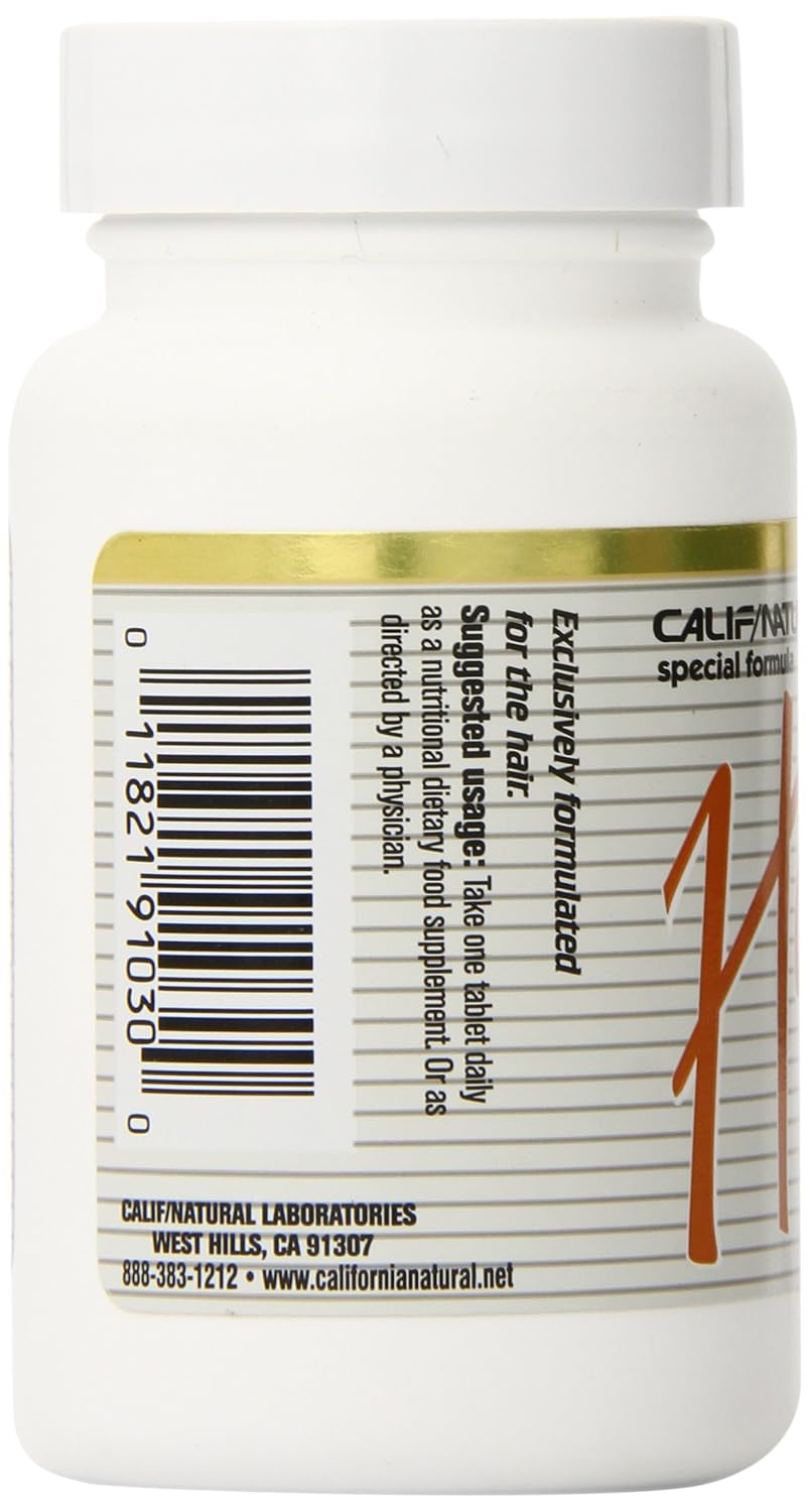 Califor Nia Natural Hair Vitamin & Mineral, 30 Tablets - görsel 3
