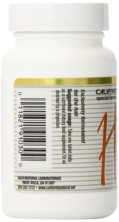 Califor Nia Natural Hair Vitamin & Mineral, 30 Tablets