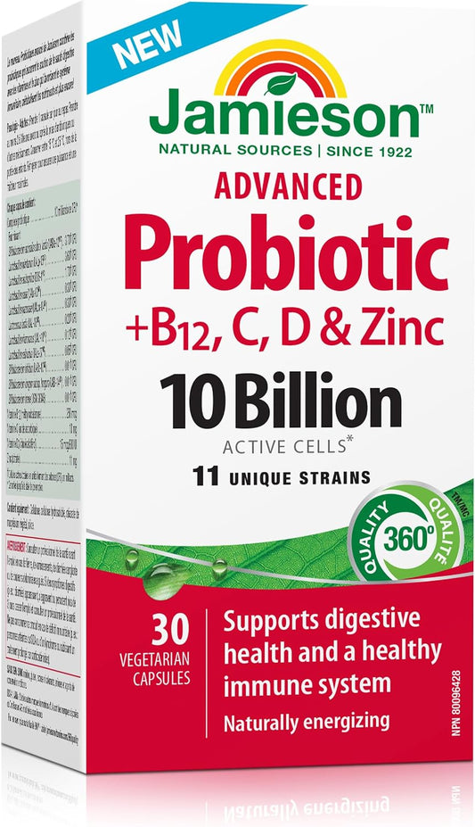 Advanced Probiotic + Vitamins B12, C, D, & Zinc – Image 1