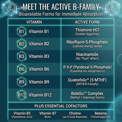Approved Science Methylated B Complex – Full – Energy Production: B vitamins help convert food into cellular – Image 6