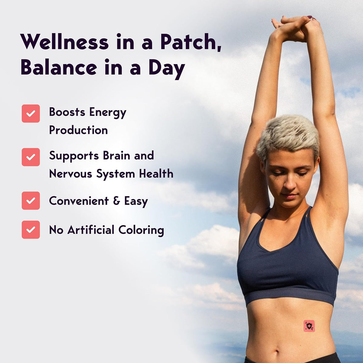 Klova Wellbeing Patches for Immune Support & – Supports Recovery: Bee Propolis and Black Elderberry Extract – Image 3