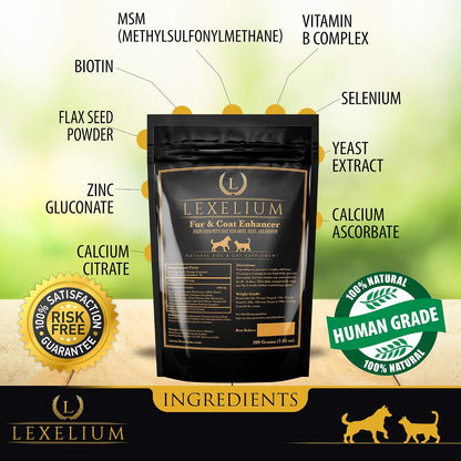 Lexelium Dermatitis Skin and Coat Supplement – Flax Seed: Rich in omega-3 fatty acids, flax seed may help reduce – Image 3