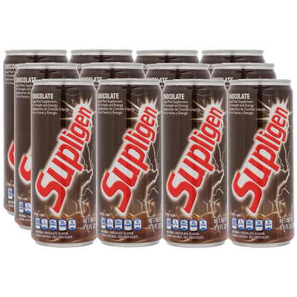 Supligen Chocolate Liquid Meal Supplement – 12 Pack, 292 ml Bottles