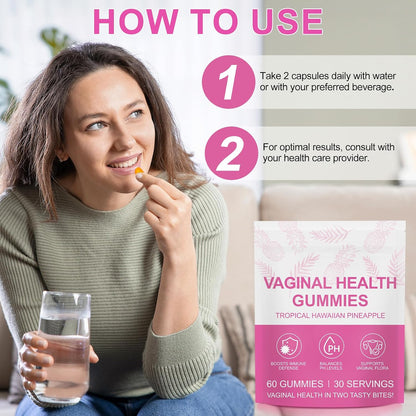 2-Pack Vaginal Probiotics Health Gummies – Premium Feminine Balance Gummies for Prenatal & Postnatal Women's