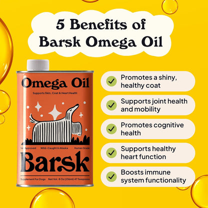 Barsk Wild Alaskan Fish Oil for Dogs & Cats – Joint Flexibility and Comfort: EPA and DHA support normal – Image 2