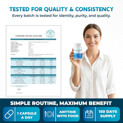 Benfotiamine Supplement, 6 Ingredients with Vitamin B6, Vitamin B12, Alpha Lipoic Acid, Healthy Metabolism, Energy – Image 7