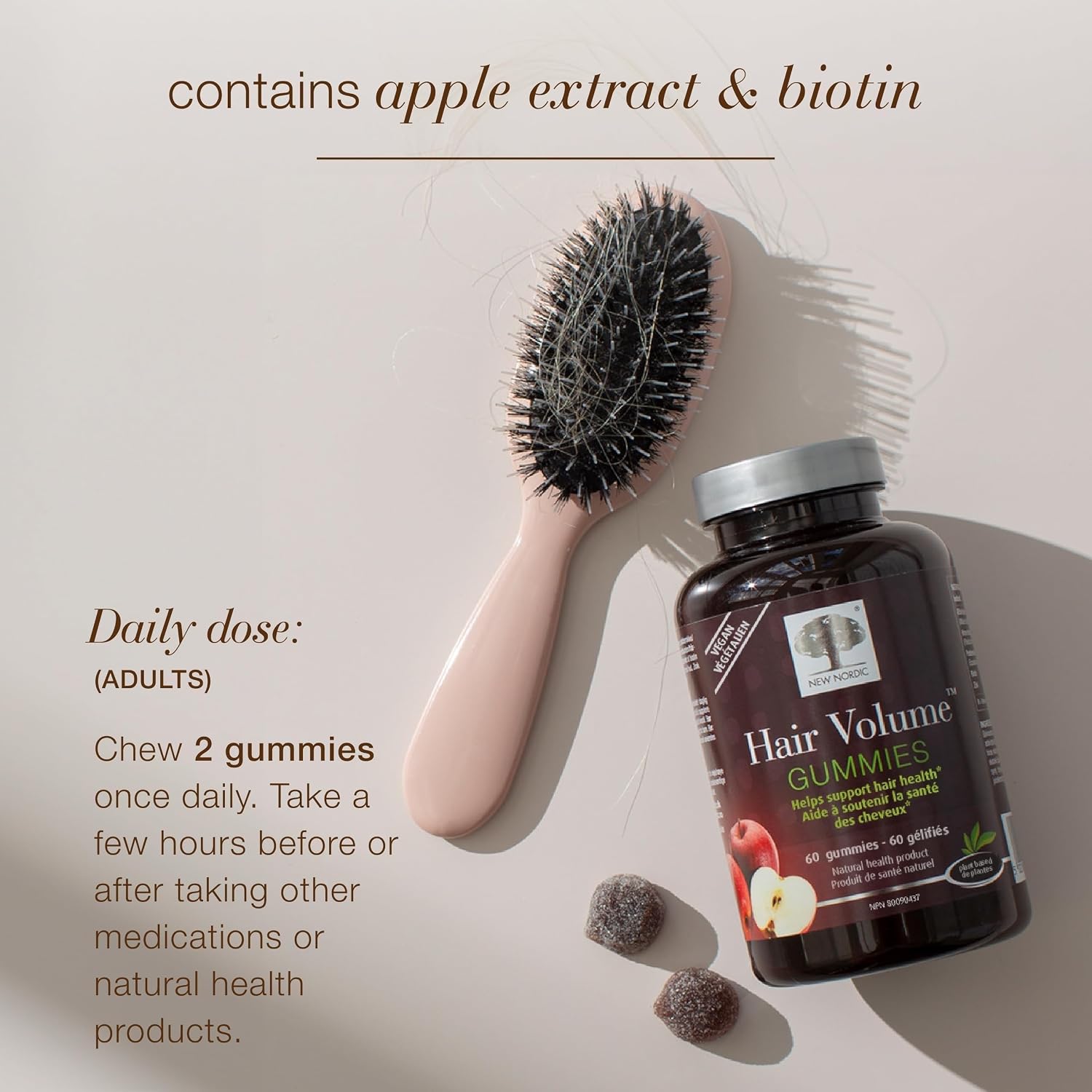 NEW NORDIC Hair Volume Daily Biotin Support Gummies - görsel 5