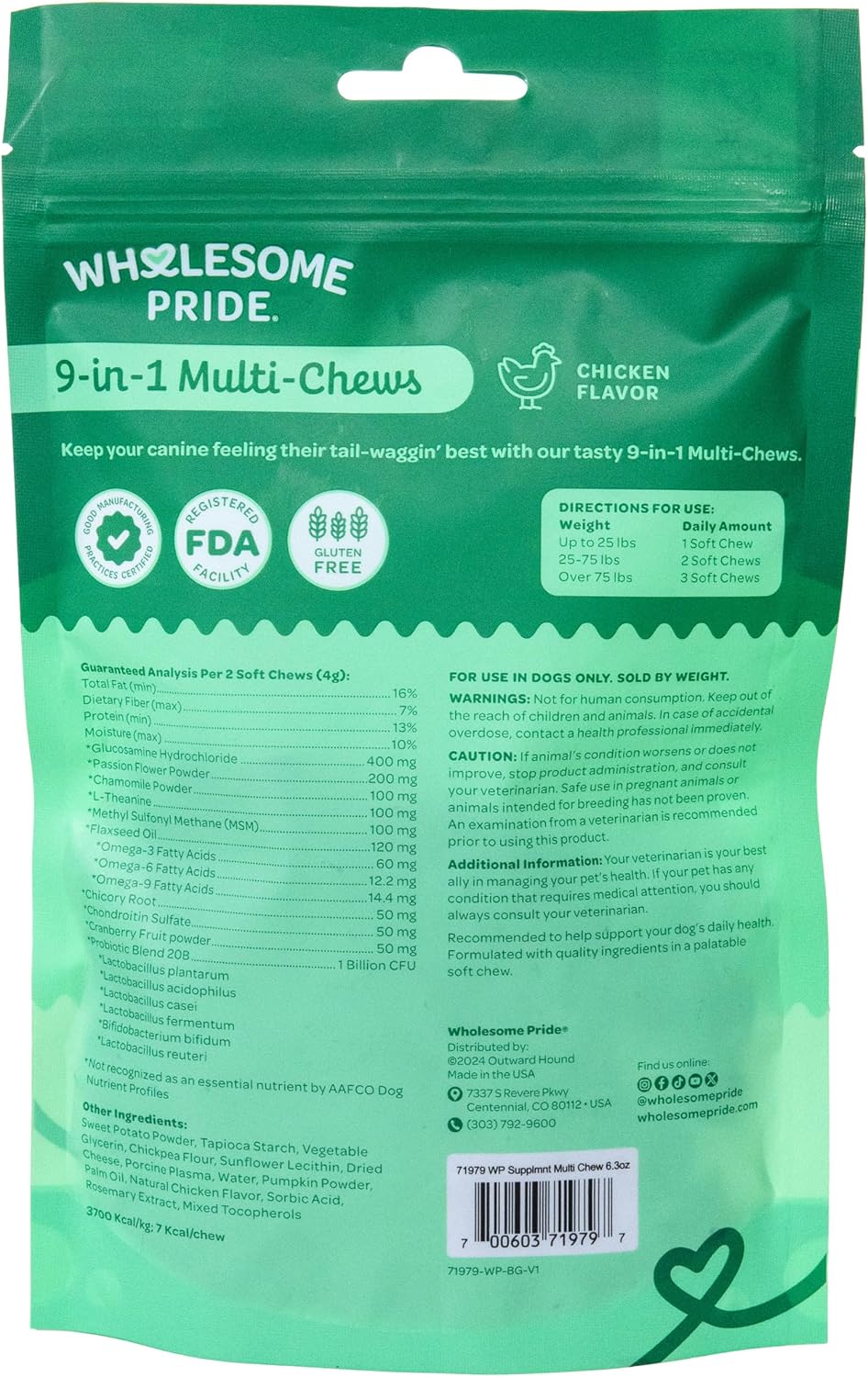 Wholesome Pride 9-in-1 Dog Multifunctional – Specific Needs – If your dog has joint issues, anxiety, digestive – Image 8