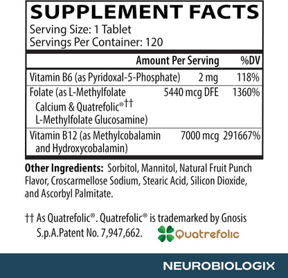 Neurobiologix Methylation Complete – Active – Energy Metabolism: B vitamins help turn carbohydrates, fats, and – Image 4