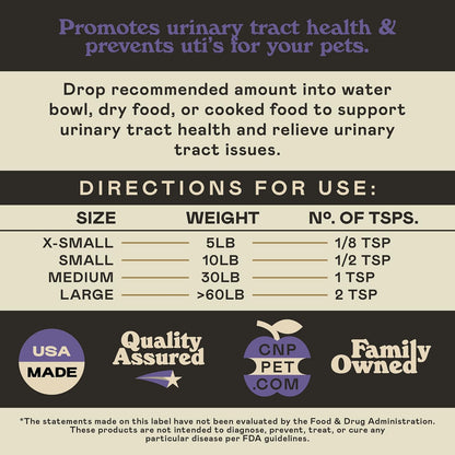 CNP Organic D'Mannose Powder for Pets 113g - Pure D-Mannose Urinary Support for Dogs and Cats