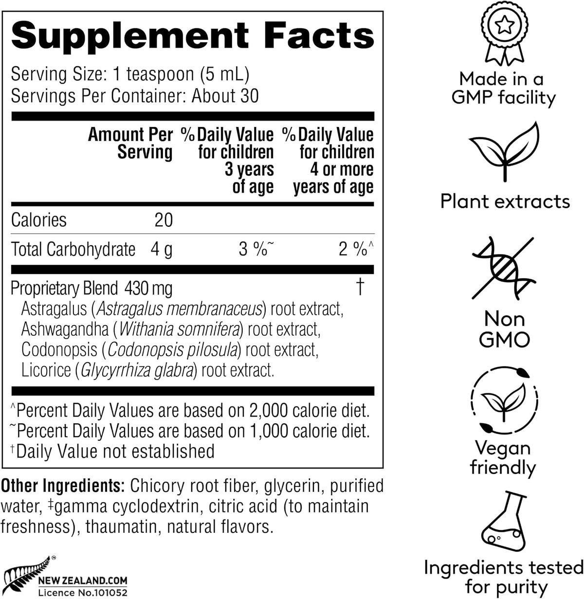 Harker Herbals Children's Immune Daily Syrup – Codonopsis Root: A gentle energy tonic that strengthens the immune – Image 2
