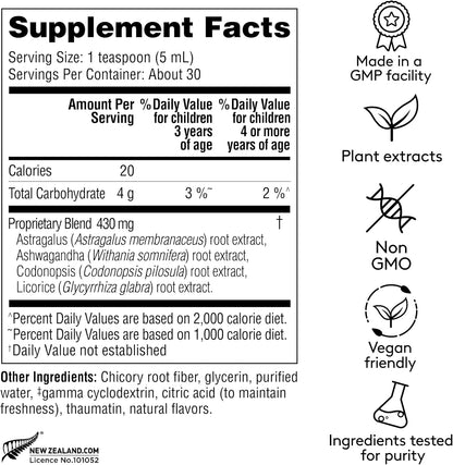 Harker Herbals Children's Immune Daily Syrup – Codonopsis Root: A gentle energy tonic that strengthens the immune – Image 2