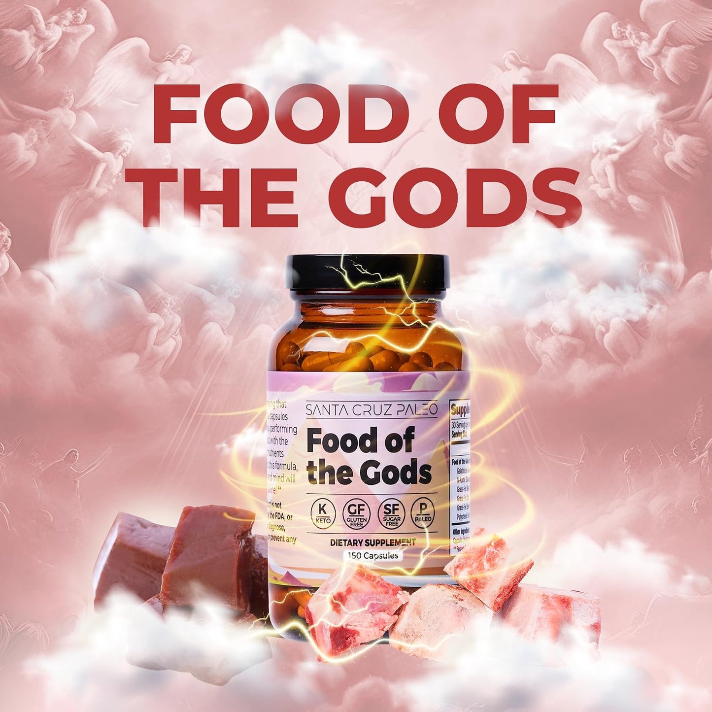 Santa Cruz Paleo Food of the Gods – Grass-Fed Beef Organ Supplement - görsel 9