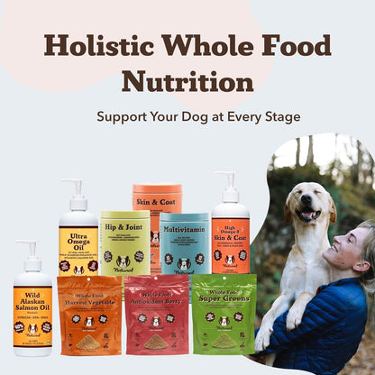 Natural Dog Company Wild Alaskan Salmon Oil for Dogs - Omega 3 Supplement with EPA & DHA, 473 ml