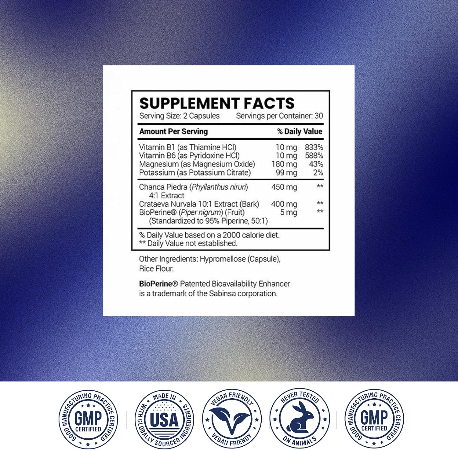 Research Verified Stone Support - Optimal Kidney Stone Defence with Chanca Piedra, Crataeva Nurvala, BioPerine - Vegan - 60 Capsules - görsel 8