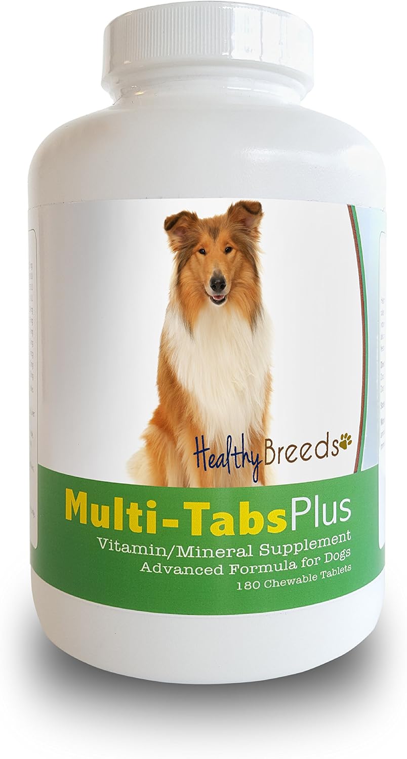Healthy Breeds Collie Multi-Tabs Plus Chewable Tablets, 180 Count - görsel 1
