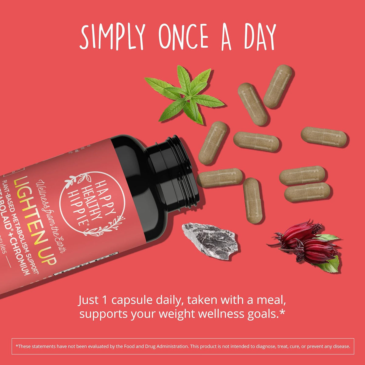 Happy Healthy Hippie GLP-1 Supplement with Metabolaid & Chromium – Appetite Suppressant for Women's – 30 Vegan Capsules – Image 8
