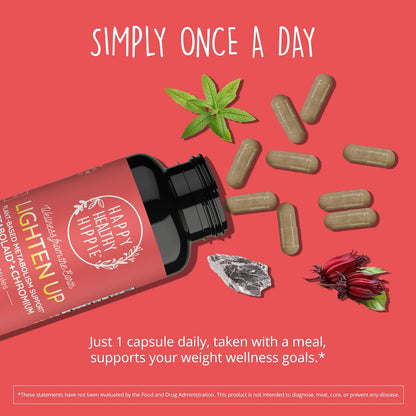 Happy Healthy Hippie GLP-1 Supplement with Metabolaid & Chromium – Appetite Suppressant for Women's – 30 Vegan Capsules – Image 8