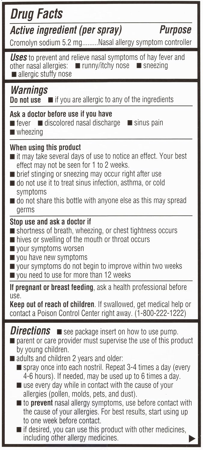 NasalCrom Nasal Spray Allergy Symptom – Steroid-Free Formula: Unlike many prescription and over-the-counter nasal – Image 7