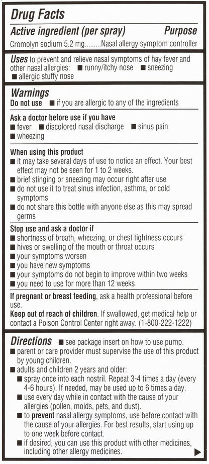 NasalCrom Nasal Spray Allergy Symptom – Steroid-Free Formula: Unlike many prescription and over-the-counter nasal – Image 7