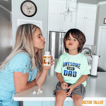 Doctor Taller Kids Multivitamins - Grape Flavour - 90 Chewable Tablets (6-Week Supply)