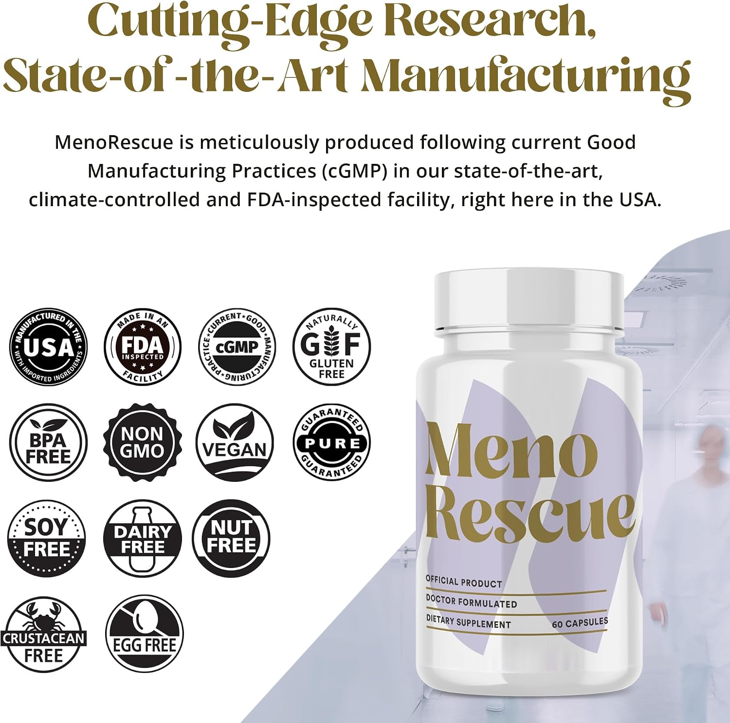 MenoRescue Menopause Supplements for Women's – All Stage Meno Relief for Hot Flushes, Hormone Support, and Complete Menopause Relief with Happy Natural Harmony Formula - görsel 8