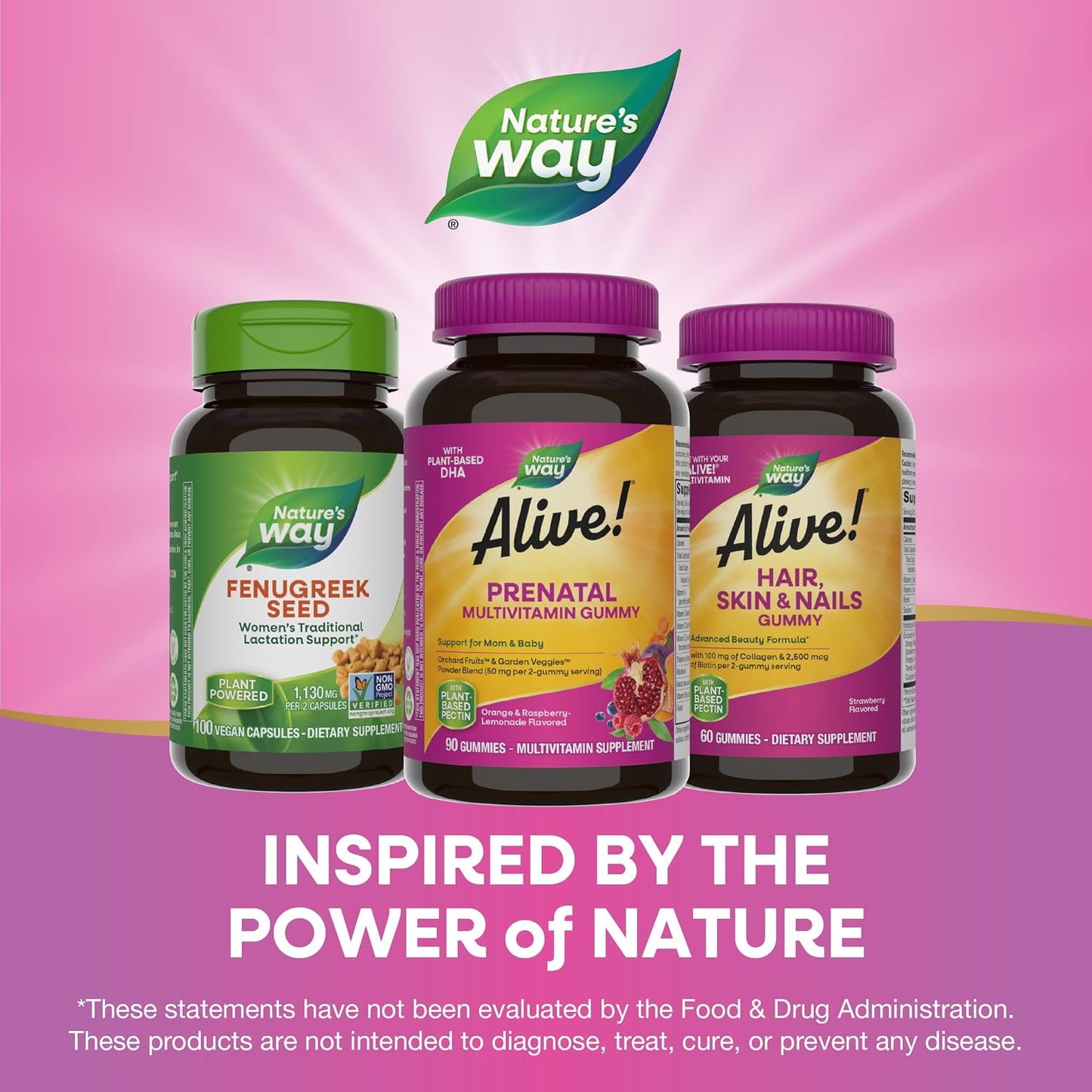 Nature's Way Alive! Gummy Prenatal Vitamins, 90 Count - Plant-Based DHA, Vegetarian, Gluten free - görsel 7