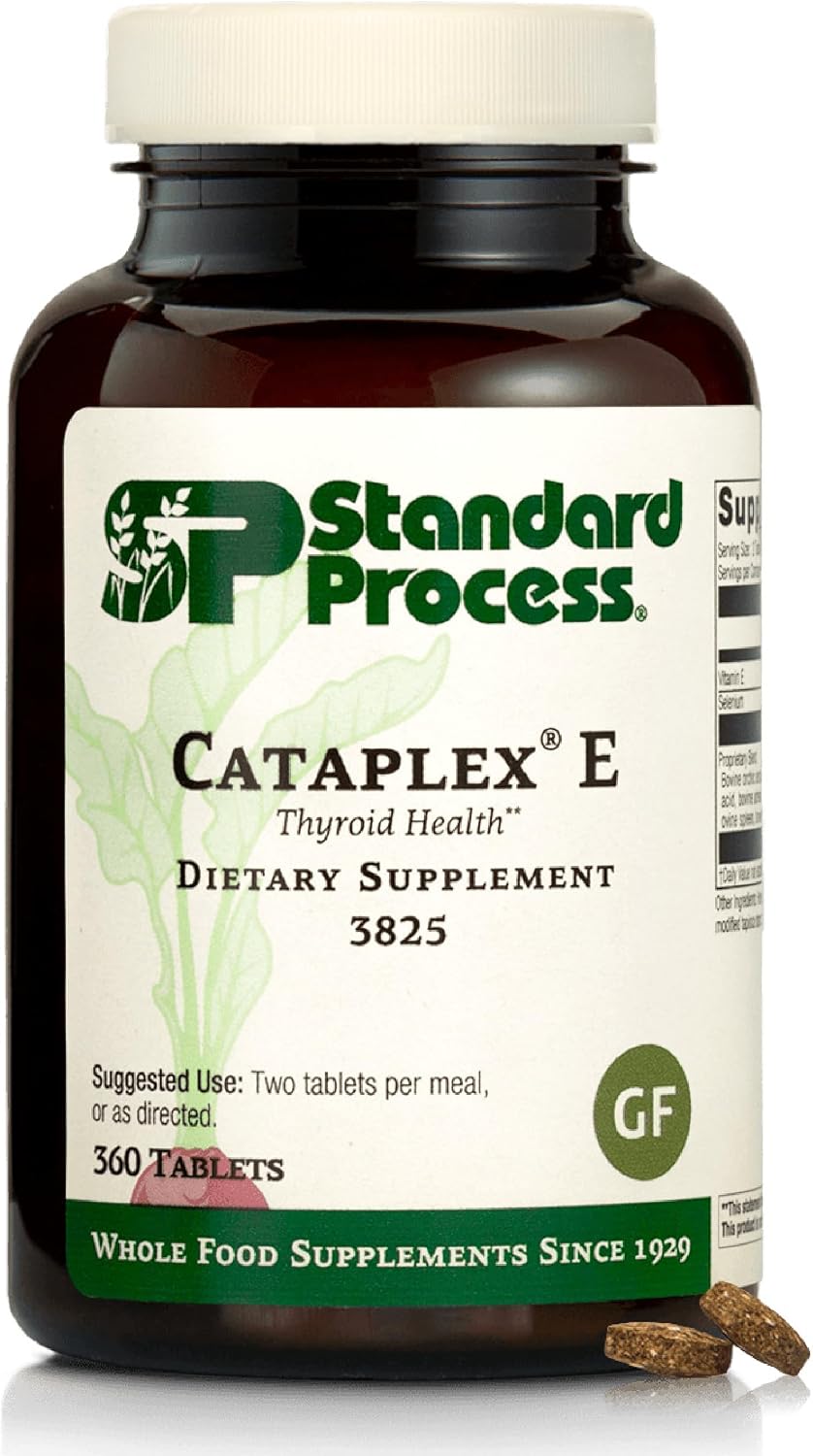 Standard Process Cataplex E Thyroid Health Food Supplement - Gluten Free, Dairy Free & Soy Free - Endocrine System Support - – Image 1