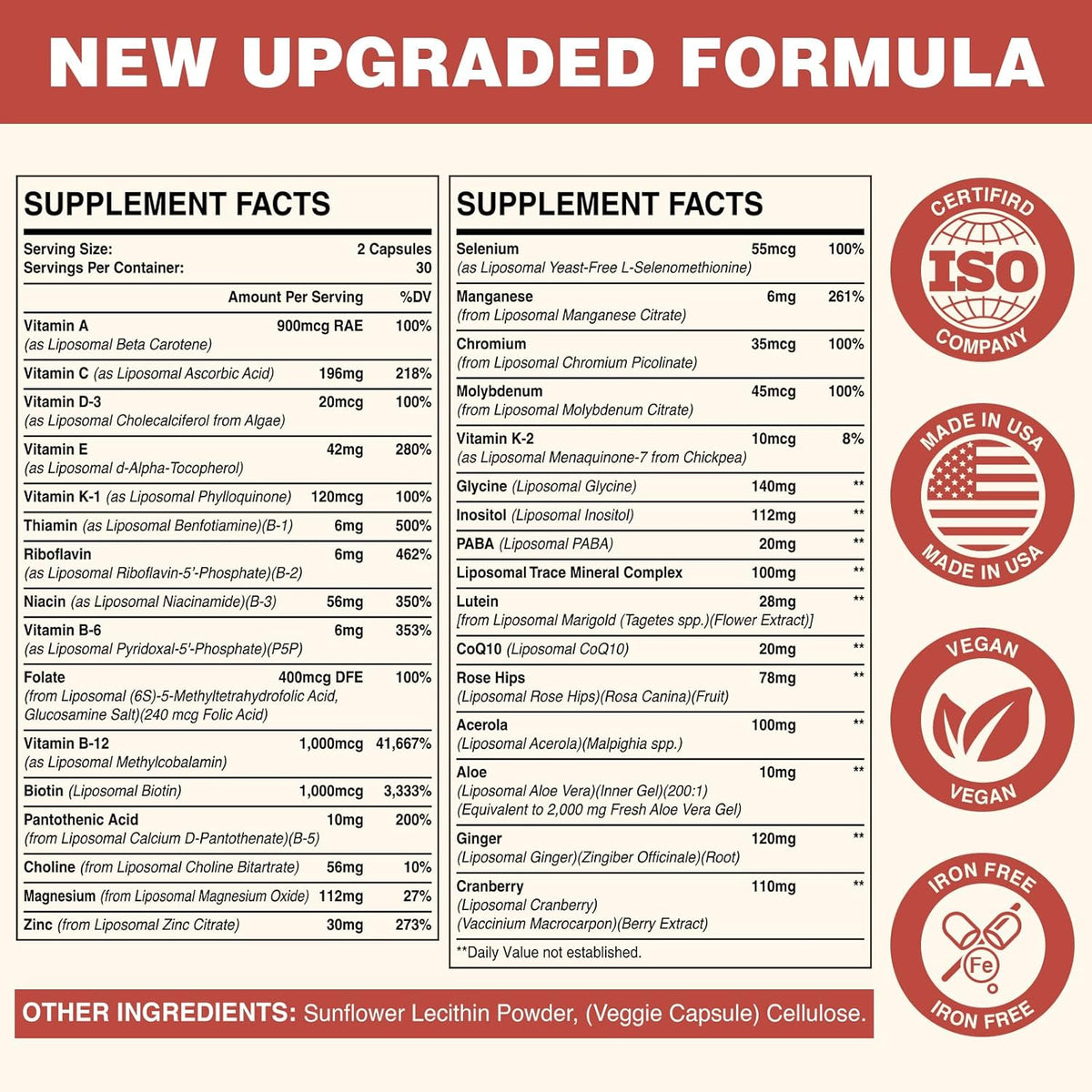 Sambugra Liposomal Multivitamin for Women's – B-complex vitamins – help convert food into energy and maintain – Image 5