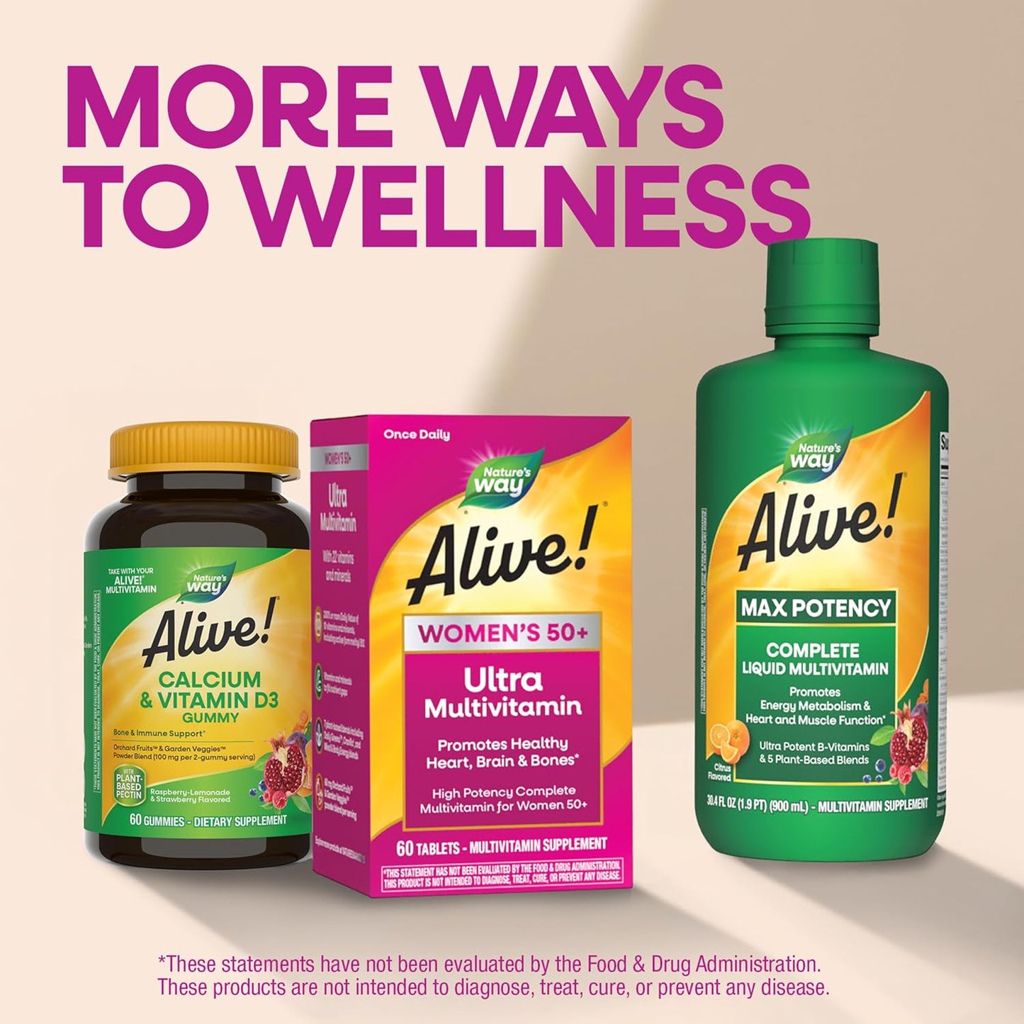 Nature's Way Alive! Ultra Potency Multivitamin for Women 50 Plus, 150 Tablets - görsel 8