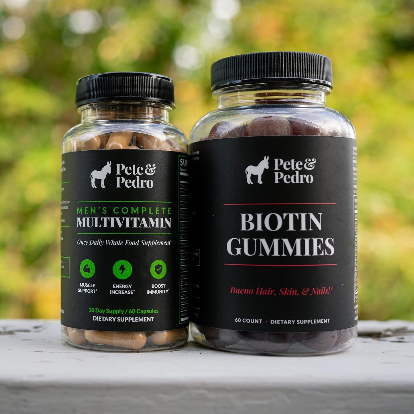 Pete & Pedro Biotin Gummies for Hair, Skin and Nails – 5000mcg Cherry Flavour, 60 Count - görsel 5