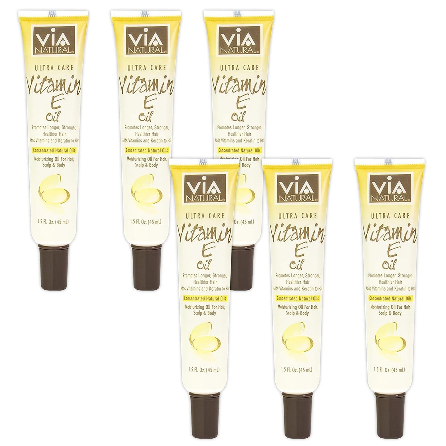 Via Natural Ultra Care Oil – Vitamin E (6-Pack, 44 mL each) - görsel 1