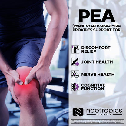 Nootropics Depot Palmitoylethanolamide (PEA) – Micronised: Enhances bioavailability so you get the most from each – Image 4