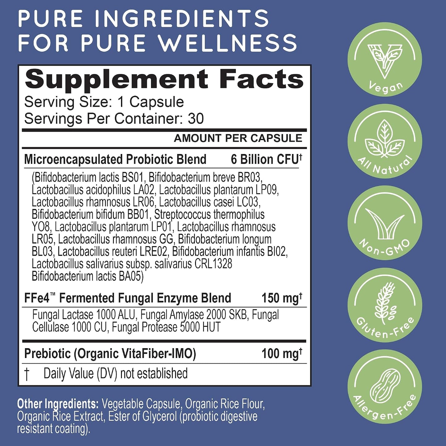 Essential Source TriActive Biotics Daily Care – Probiotic with Prebiotic Blend – 6 Billion CFU – 30 Capsules - görsel 3