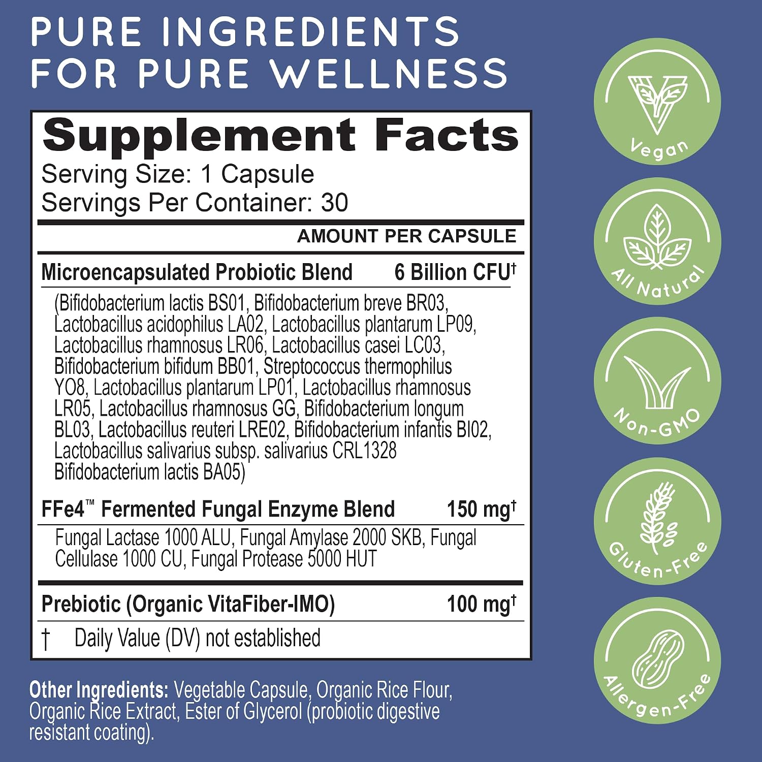 Essential Source TriActive Biotics Daily Care – Probiotic with Prebiotic Blend – 6 Billion CFU – 30 Capsules - görsel 3
