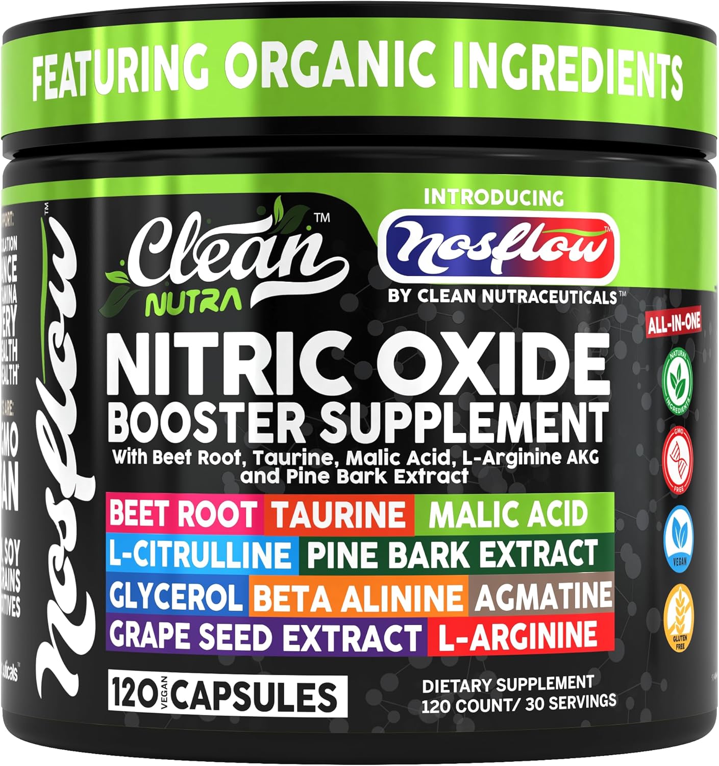 NosFlow Nitric Oxide Supplement for Men and Women's - görsel 1