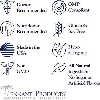 Dr Tennant's Restore Vanilla Shake: 50+ Methylated Vitamins & Minerals with 23g Vegan Protein, 14-Day Supply