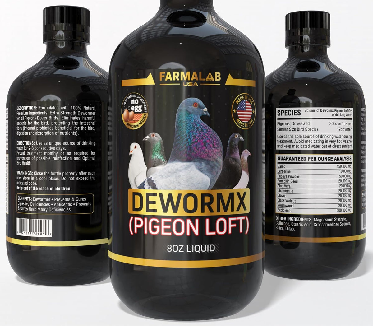B12-5500 Para Palomas, Pigeon Vitamin – 1 mg iron per tablet – Image 6