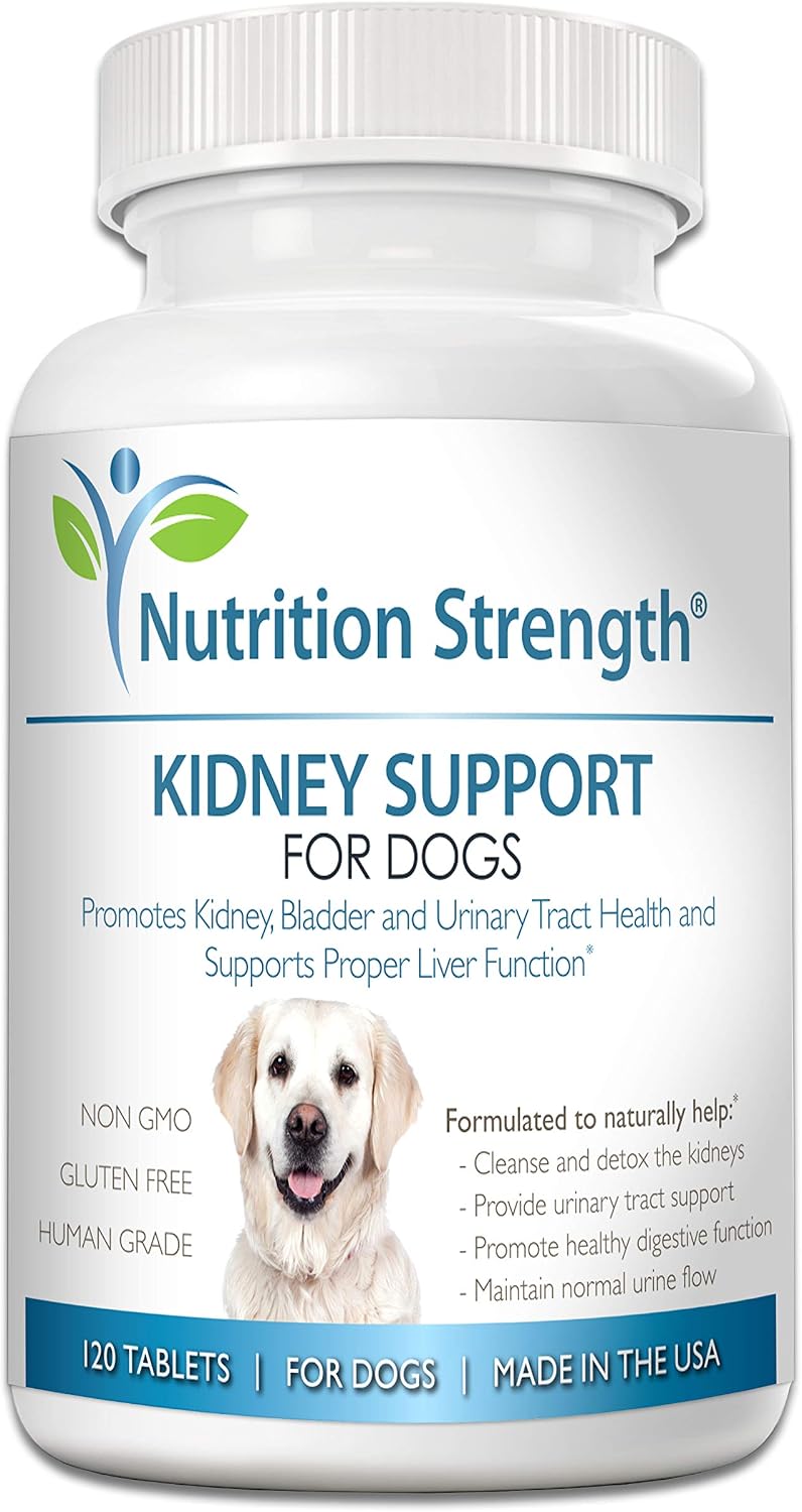 Kidney Support for Dogs - Renal, Bladder and Urinary Tract Health Supplement with Organic Cranberry and Astragalus, 120 Chewable Tablets - görsel 1