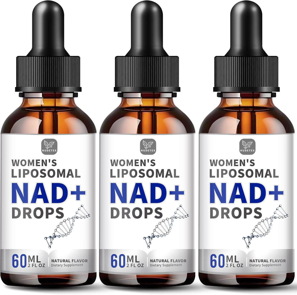 Women's's NAD Liquid Supplement, Pure 500mg Liposomal NAD – Cell Regeneration, Energy & Metabolism Support, Vegan, – Image 1