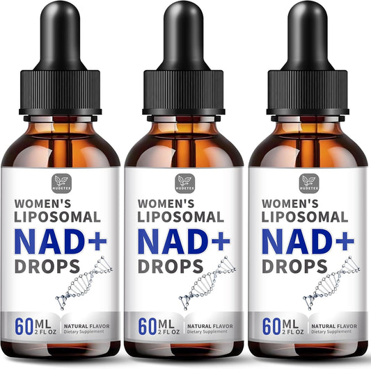 Women's's NAD Liquid Supplement, Pure 500mg Liposomal NAD – Cell Regeneration, Energy & Metabolism Support, Vegan, – Image 1