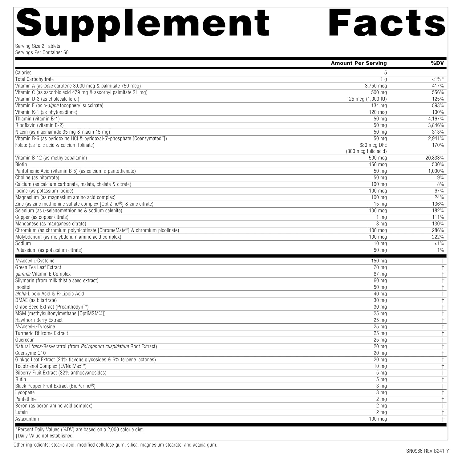 Source Naturals Life Force Multiple Iron Free Daily Multivitamin - 120 Tablets - görsel 2