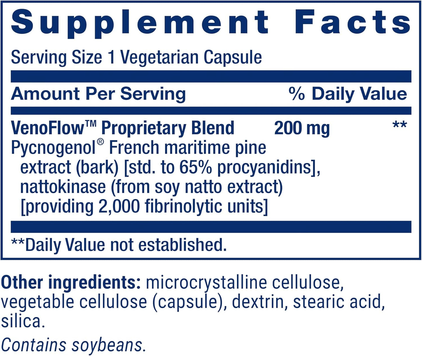 Life Extension VenoFlow™ — Nattokinase & French Maritime Pine Bark Extract for Vascular Support - görsel 3