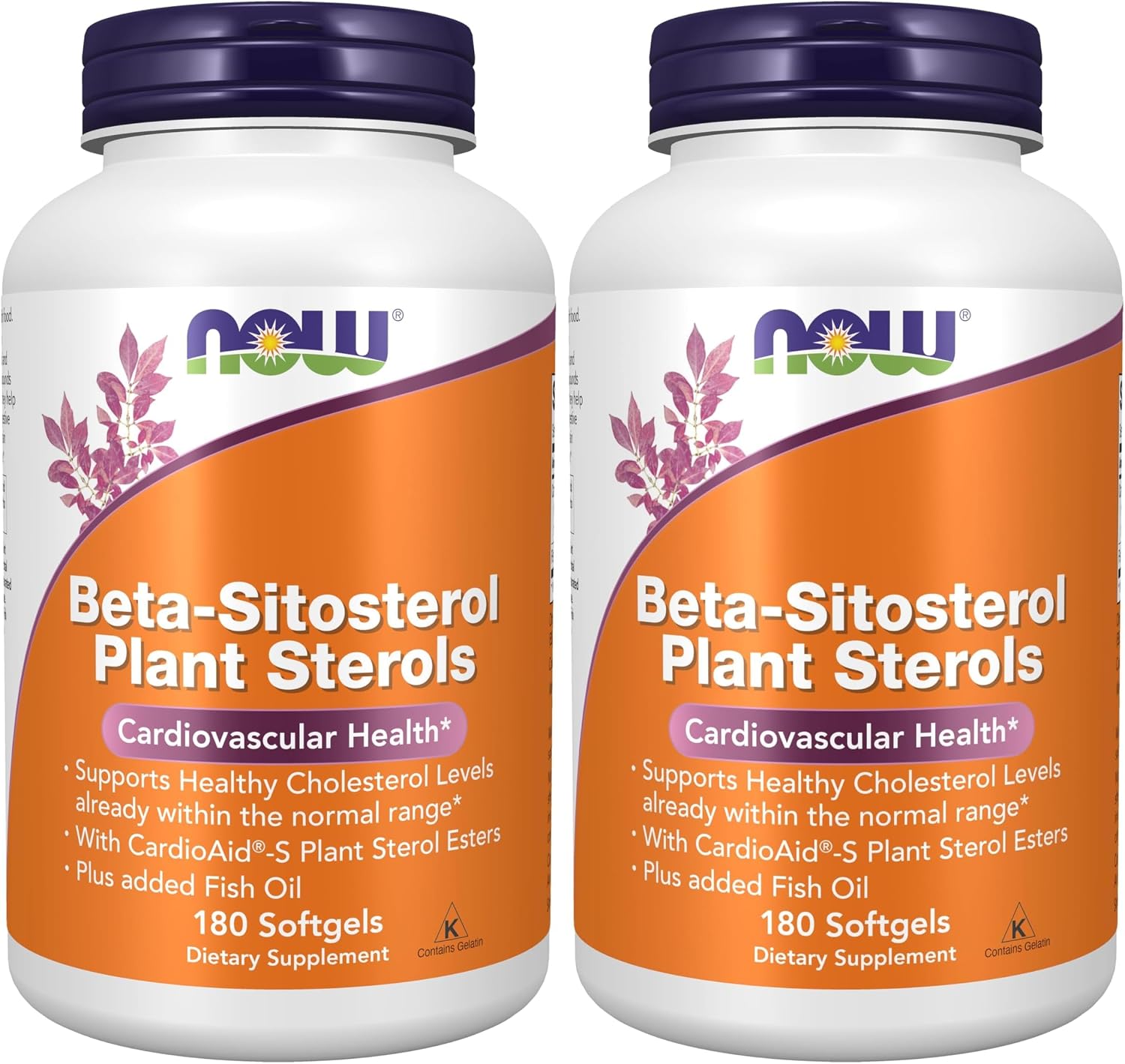 NOW Foods Beta-Sitosterol Plant Sterols with CardioAid-S Plant Sterol Esters and Added Fish Oil - 90 Softgels - görsel 10
