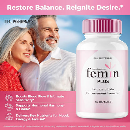 Femin Plus Capsules - Maximum Strength All-Natural Women's's Supplement (5 Pack) – Image 5